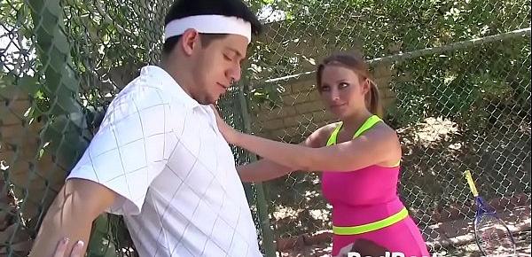  Tennis Girl Sucks and Screwed by Big Wiener